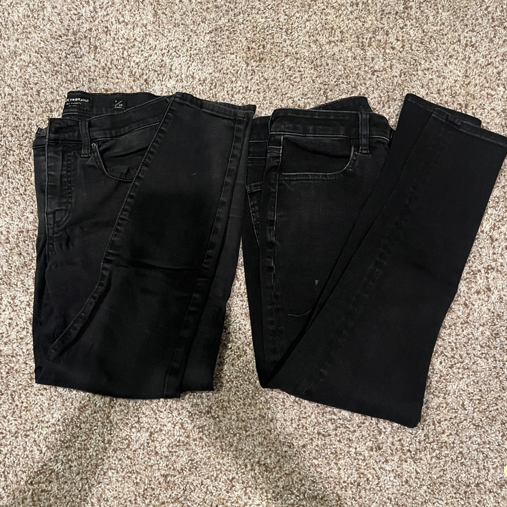 Set of Black Denim Jeans